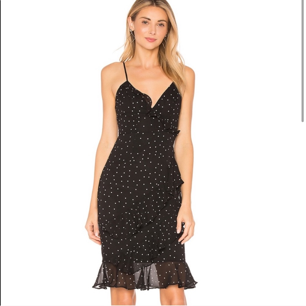 MAJORELLE Viola Dress in Black